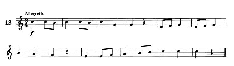 Oboe sight reading