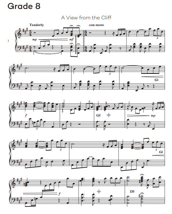 Harp Grade 8 Sight Reading page1